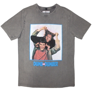 Dumb & Dumber Movie - Movie Poster Stone Wash Uni Grey T-Shirt in the group MERCHANDISE / T-shirt / Film-Musikal at Bengans Skivbutik AB (5593176r)