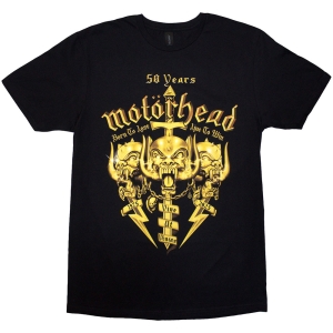 Motorhead - 50 Years Swords & Warpig Uni Bl T-Shirt in the group MERCHANDISE / T-shirt / Hårdrock at Bengans Skivbutik AB (5593180r)