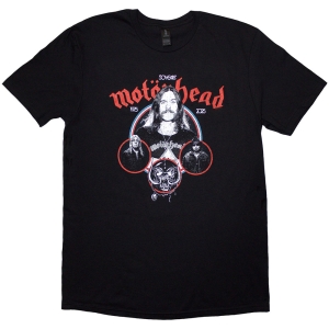 Motorhead - 50 Years Band Circles Uni Bl T-Shirt in the group MERCHANDISE / T-shirt / Hårdrock at Bengans Skivbutik AB (5593183r)