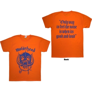 Motorhead - Good & Loud Uni Orange T-Shirt in the group MERCHANDISE / T-shirt / Hårdrock at Bengans Skivbutik AB (5593191r)