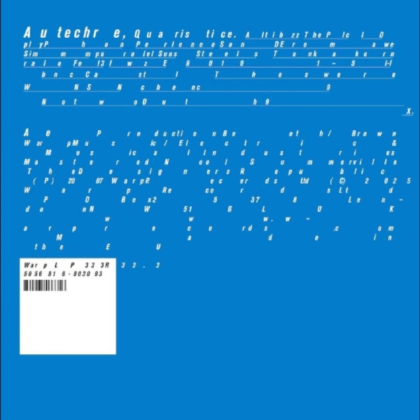 Autechre - Quaristice in the group OUR PICKS / Friday Releases / 2025-09-05 at Bengans Skivbutik AB (5594281)