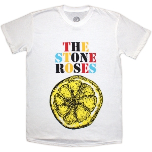 Stone Roses - Lemon Multicolour Uni Wht T-Shirt  (M) in the group MERCHANDISE / T-shirt / Pop-Rock at Bengans Skivbutik AB (5626760)