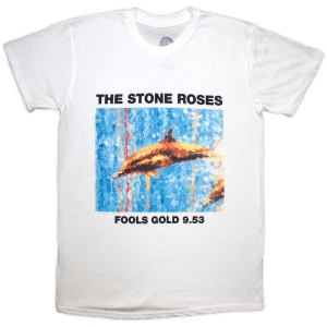 Stone Roses - Fools Gold Uni Wht T-Shirt in the group MERCHANDISE / T-shirt / Kommande / Pop-Rock at Bengans Skivbutik AB (5626790r)