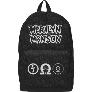 Marilyn Manson - Logo Backpack in the group MERCHANDISE / Merch / Hårdrock at Bengans Skivbutik AB (5627008)