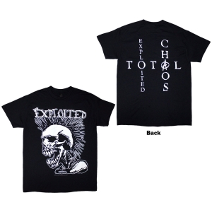 Exploited - Mohican Skull Uni Bl T-Shirt  (M) in the group MERCHANDISE / T-shirt / Punk at Bengans Skivbutik AB (5628610)