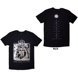 Behemoth - The Shit Ov God Vertical Logo Cover Uni Bl T-Shirt in the group MERCHANDISE / T-shirt / Nyheter / Hårdrock at Bengans Skivbutik AB (5628719r)
