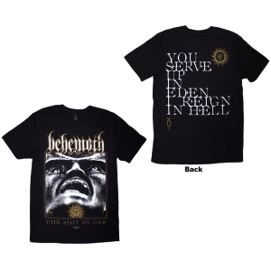 Behemoth - The Shit Ov God Reign In Hell Uni Bl T-Shirt in the group MERCHANDISE / T-shirt / Nyheter / Hårdrock at Bengans Skivbutik AB (5628720r)