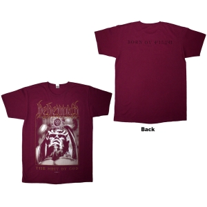 Behemoth - The Shit Ov God Cover Uni Red T-Shirt in the group MERCHANDISE / T-shirt / Nyheter / Hårdrock at Bengans Skivbutik AB (5628724r)