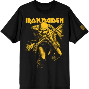 Iron Maiden - 50 Trooper Crop Yellow Uni Bl T-Shirt in the group MERCHANDISE / T-shirt / Nyheter / Hårdrock at Bengans Skivbutik AB (5628737r)