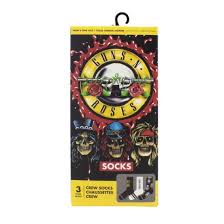 Guns N' Roses - Socks 3 Pack In Gift Box (One Size) in the group MERCHANDISE / Merch / Hårdrock at Bengans Skivbutik AB (5629189)