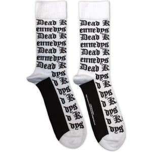 Dead Kennedys - Gothic Logo Pattern Uni Wht Socks (Eu 40-45) in the group MERCHANDISE / Merch / Nyheter / Pop-Rock at Bengans Skivbutik AB (5629365)
