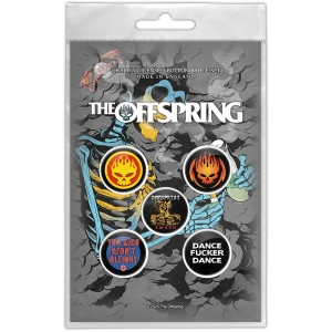 Offspring - Skeleton Molotov Button Badge Pack in the group MERCHANDISE / Merch / Nyheter /  at Bengans Skivbutik AB (5629482)