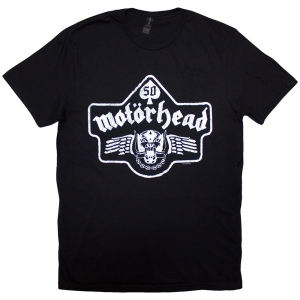 Motorhead - 50 Years Ace Wings Emblem-Bl in the group MERCHANDISE / T-shirt / Hårdrock at Bengans Skivbutik AB (5630181r)