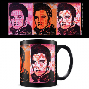 Elvis Presley - Pop Panels Black Pod Mug in the group MERCHANDISE / Merch / Pop-Rock at Bengans Skivbutik AB (5630228)