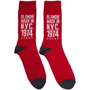 Blondie - Made In Nyc 74 Uni Red Socks in the group MERCHANDISE / Merch / Nyheter / Pop-Rock at Bengans Skivbutik AB (5630389)