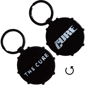The Cure - Logos Drum Double-Sided Keychain in the group MERCHANDISE / Merch / Nyheter / Pop-Rock at Bengans Skivbutik AB (5630511)