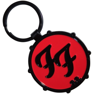 Foo Fighters  - Ff Logo Drum Double-Sided Keychain in the group MERCHANDISE / Merch / Pop-Rock at Bengans Skivbutik AB (5630512)
