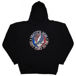 Grateful Dead - Stealie 60 Uni Bl Hoodie in the group MERCHANDISE / Hoodies / Pop-Rock at Bengans Skivbutik AB (5630526r)