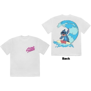 Disney - Stitch Surf F&B Uni Wht T-Shirt in the group MERCHANDISE / T-shirt / Nyheter / Film-Musikal at Bengans Skivbutik AB (5630532r)