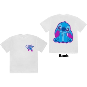 Disney - Lilo&Stitch Stitch Spray Paint Uni Wht T-Shirt in the group MERCHANDISE / T-shirt / Nyheter / Film-Musikal at Bengans Skivbutik AB (5630533r)