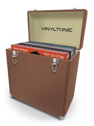 Vinyl Tonic - Pu Leather Lp Case Brown (With Vt04a) in the group OTHER / Vinyltillbehör at Bengans Skivbutik AB (5630544)