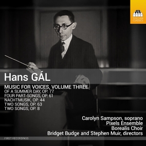 Hans Gal - Music For Voices, Vol. 3 in the group CD / Upcoming releases / Classical at Bengans Skivbutik AB (5632207)