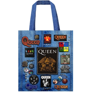 Queen - Crest (Multicolour, Battle, Totebag) in the group MERCHANDISE / Merch / Nyheter / Pop-Rock at Bengans Skivbutik AB (5633042)