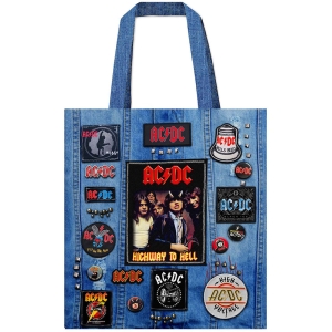 Ac/Dc - Highway To Hell (Multicolour, Battle, Totebag) in the group MERCHANDISE / Merch / Nyheter / Hårdrock at Bengans Skivbutik AB (5633044)