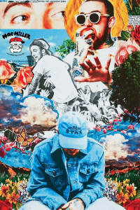 Mac Miller - Collage 91,5 X 61 Cm in the group OTHER / Merchandise at Bengans Skivbutik AB (5634356)