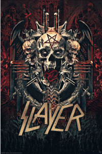 Slayer - Skull 91,5 X 61 Cm in the group OTHER / Merchandise at Bengans Skivbutik AB (5634374)