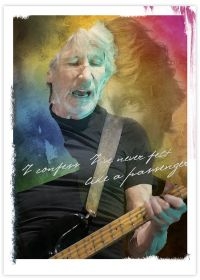 Pink Floyd - Konsttryck Roger Waters (30X40cm) in the group MERCHANDISE / Accessoarer / Pop-Rock at Bengans Skivbutik AB (5635311)