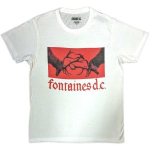 Fontaines D.C. - Clashing Stags Uni Wht T-Shirt in the group MERCHANDISE / T-shirt / Pop-Rock at Bengans Skivbutik AB (5635721r)