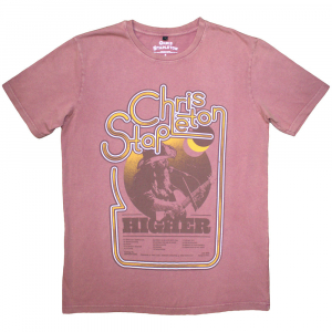 Chris Stapleton - Higher Stone Wash Uni Kashmir Red T-Shirt in the group MERCHANDISE / T-shirt / Country at Bengans Skivbutik AB (5637610r)