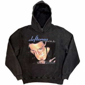 Deftones - Around The Fur Stone Wash Uni Char Hoodie in the group MERCHANDISE / Hoodies / Hårdrock at Bengans Skivbutik AB (5637612r)
