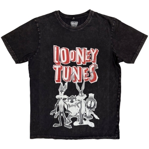 Looney Tunes - Characters B&W Stone Wash Uni Bl T-Shirt in the group MERCHANDISE / T-shirt / TV-serie at Bengans Skivbutik AB (5637616r)