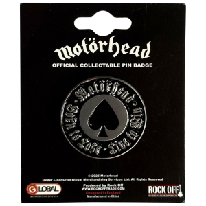 Motorhead - Born To Lose Pin Badge in the group MERCHANDISE / Merch / Hårdrock at Bengans Skivbutik AB (5638422)