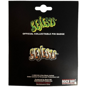 Genesis - Orange Classic Logo Pin Badge in the group MERCHANDISE / Merch / Pop-Rock at Bengans Skivbutik AB (5638471)