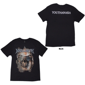 Megadeth - Youthanasia Ripped Thru Uni Bl T-Shirt in the group MERCHANDISE / T-shirt / Hårdrock at Bengans Skivbutik AB (5638768r)
