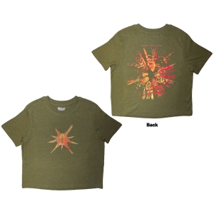 Slipknot - Tesf Band Figures Lady Green Crop Top in the group MERCHANDISE / T-shirt / Hårdrock at Bengans Skivbutik AB (5638795r)