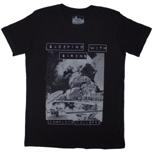 Sleeping With Sirens - Complete Collapse Uni Bl T-Shirt in the group MERCHANDISE / T-shirt / Punk at Bengans Skivbutik AB (5638798r)