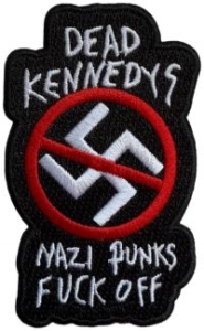 Dead Kennedys - Patch Nazi Punks Fuck Off (8,9 X 5, in the group MERCHANDISE / Accessoarer / Pop-Rock at Bengans Skivbutik AB (5639244)