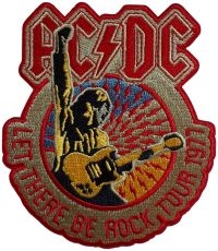 Ac/Dc - Patch Let There Be Rock Tour 1977 ( in the group MERCHANDISE / Accessoarer / Hårdrock at Bengans Skivbutik AB (5639487)