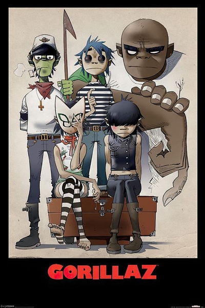 Gorillaz  - Family 91,5 X 61 Cm in the group MERCHANDISE / Poster / Pop-Rock at Bengans Skivbutik AB (5640251)
