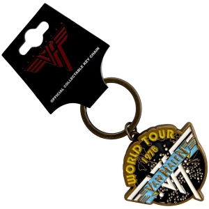 Van Halen - World Tour 78 Retro Logo Banner Keychain in the group MERCHANDISE / Merch / Nyheter / Hårdrock at Bengans Skivbutik AB (5641737)