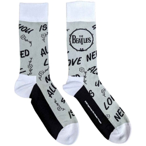 Beatles - Aynil & Drum Uni Grey Socks (Eu 36-40) in the group MERCHANDISE / / at Bengans Skivbutik AB (5641742)