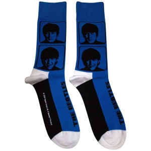 Beatles  - A Hard Day's Night Headshots Uni Blue Socks (Eu 36-40) in the group MERCHANDISE /  /  at Bengans Skivbutik AB (5641747)