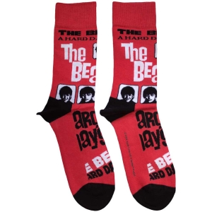 Beatles  - A Hard Day's Night Uni Red Socks (Eu 36-40) in the group MERCHANDISE /  /  at Bengans Skivbutik AB (5641755)