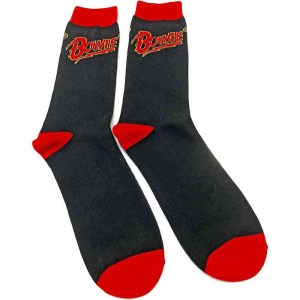 David Bowie - Flash Logo Uni Bl Socks (Eu 36-40) in the group MERCHANDISE / / at Bengans Skivbutik AB (5641764)