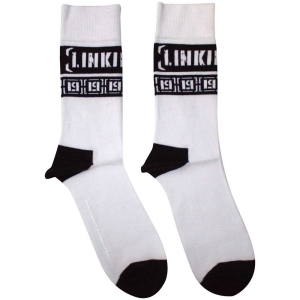 Linkin Park - Lp Repeat Uni Wht Socks (Eu 36-40) in the group OTHER / BW-Socks at Bengans Skivbutik AB (5641787)