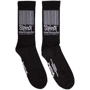 Slipknot - Barcode & Tribal S Uni Bl Socks (Eu 36-40) in the group MERCHANDISE / Strumpor / Hårdrock at Bengans Skivbutik AB (5641817)